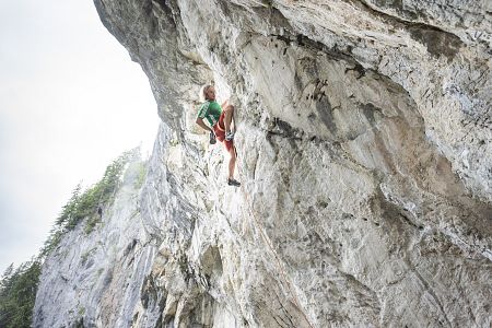 Klettern am Schleierwasserfall in Going am Wilden Kaiser